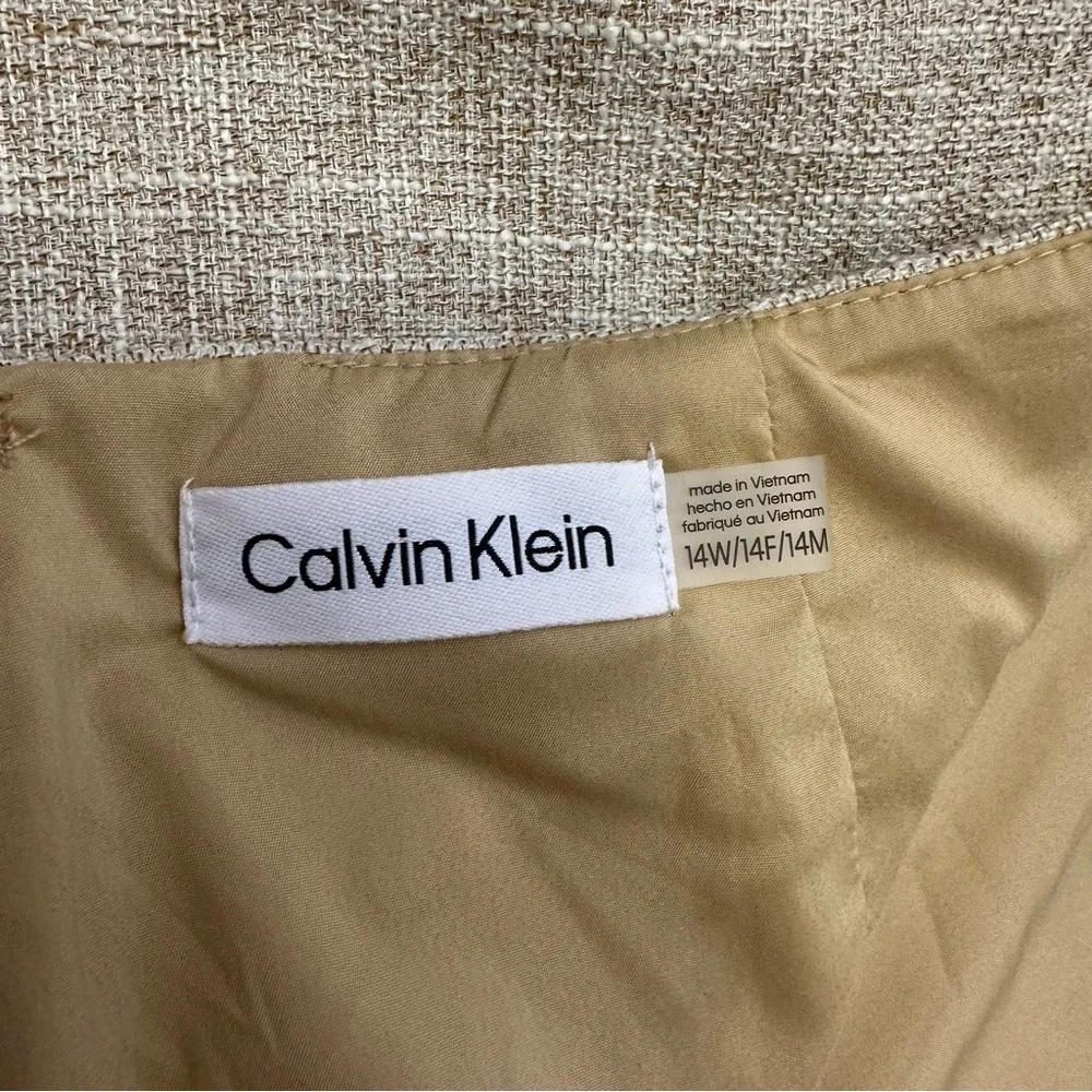 Calvin Klein Cream Pencil Skirt for Work
